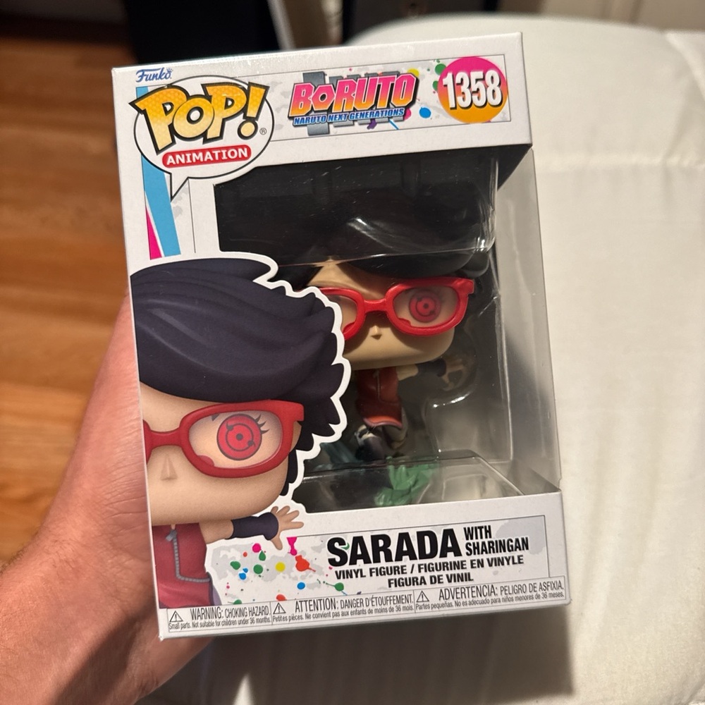 Funko Pop Animation Sarada with Red Glasses, Boruto Anime
